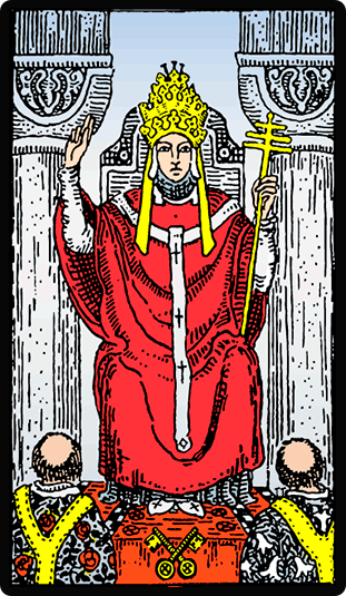 Significado de la carta del Tarot el Hierofante (El Papa)